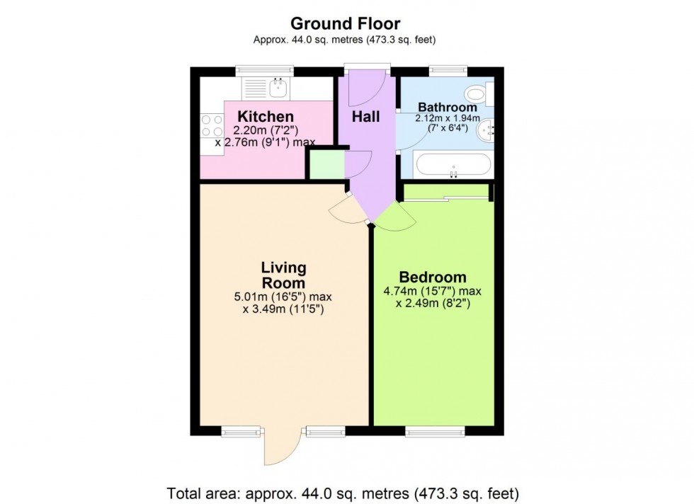Floorplan for Woodleigh, Keyworth, Nottingham