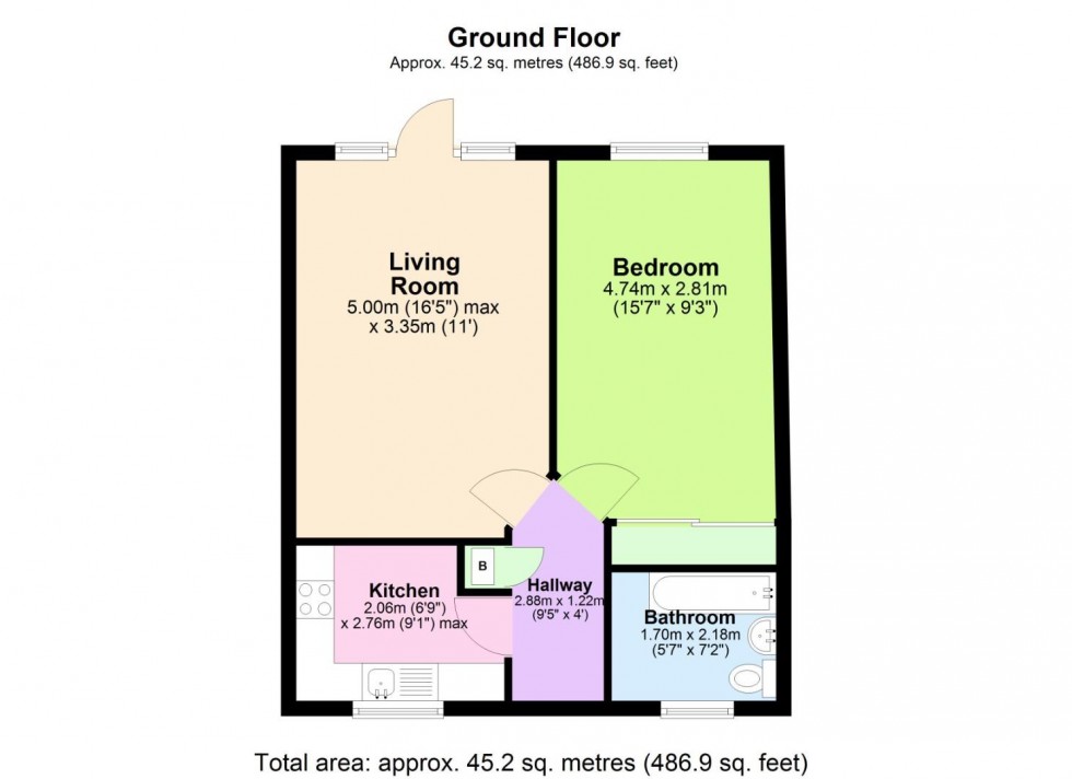 Floorplan for Woodleigh, Keyworth, Nottingham