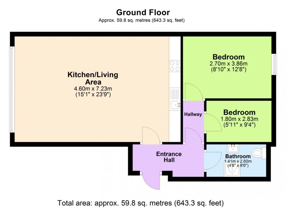 Floorplan for Chancery House, Rupert Street, Leicester