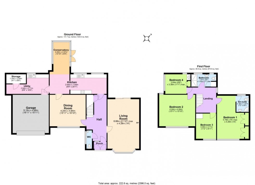 Floorplan for Wiiskaw House  Packington, Ashby-De-La-Zouch