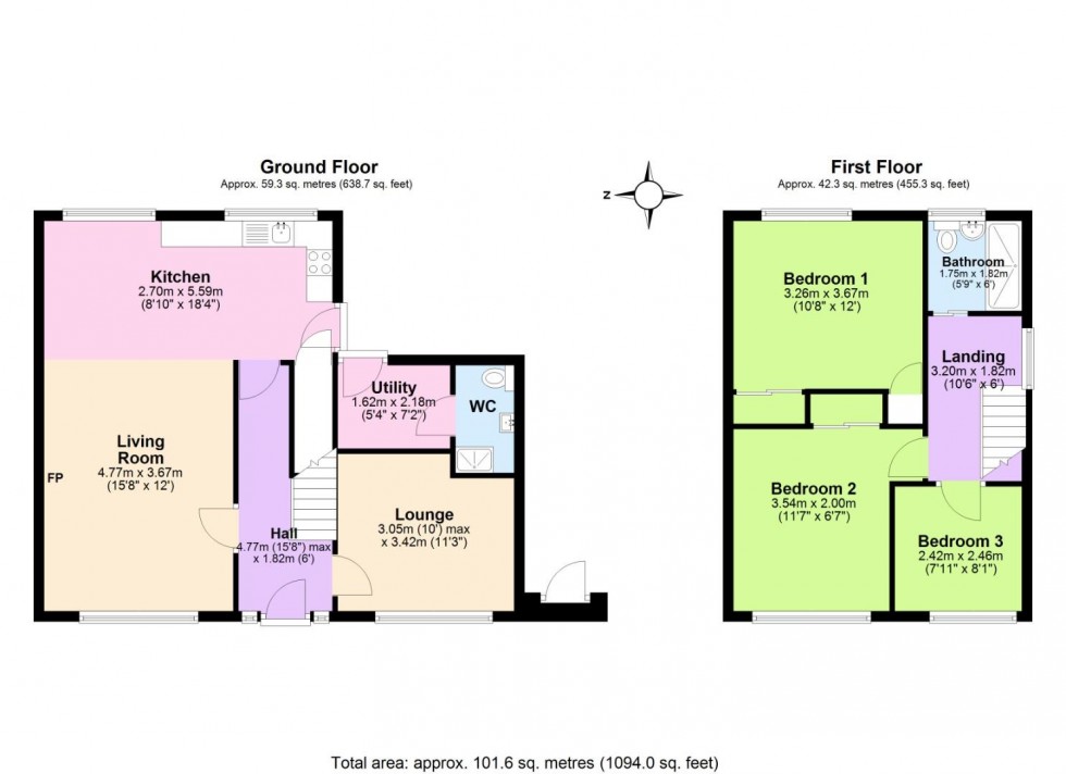 Floorplan for Willowbrook Close, Ashby-De-La-Zouch