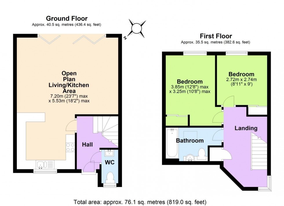 Floorplan for West Place Court, West Bridgford, Nottingham