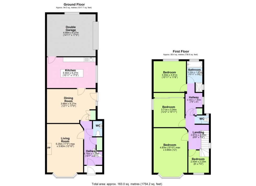 Floorplan for Burleigh Road, West Bridgford, Nottingham