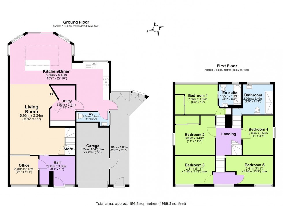 Floorplan for Brunel Close, Tamworth