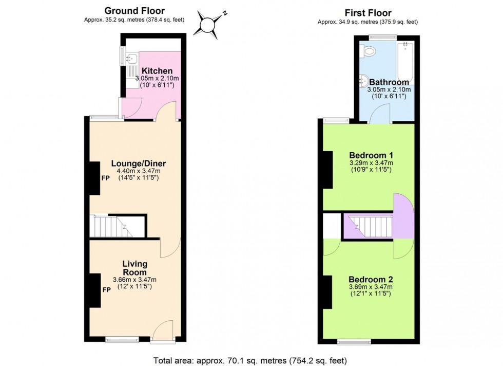 Floorplan for New Street, Dordon, Tamworth