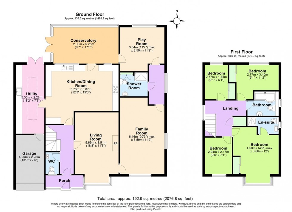 Floorplan for Falcon, Wilnecote, Tamworth