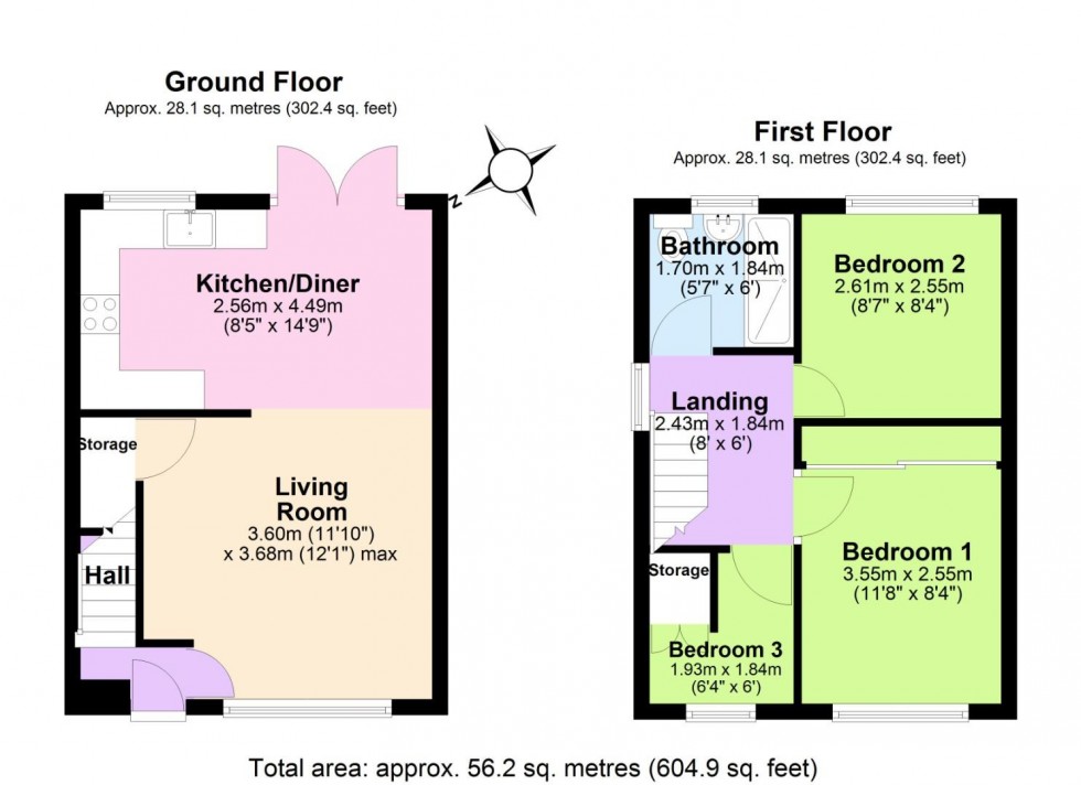 Floorplan for Warwick Gardens, Cotgrave