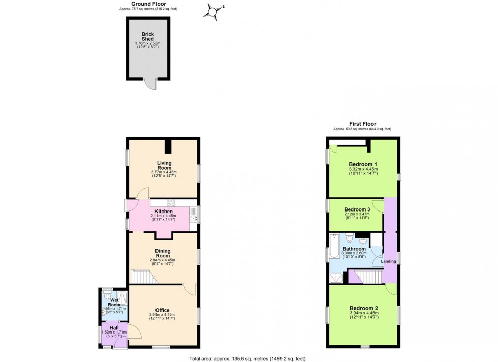 Floorplan for Canalside Cottages, Bodymoor Heath, Sutton Coldfield