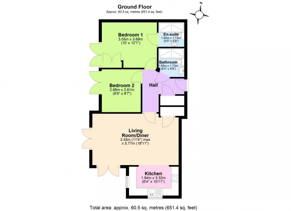 Floorplan for Station Street, Ashby De La Zouch