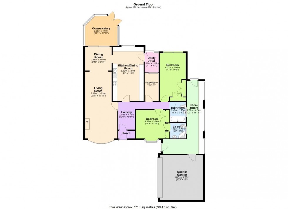 Floorplan for Rochford Court, Edwalton, Nottingham