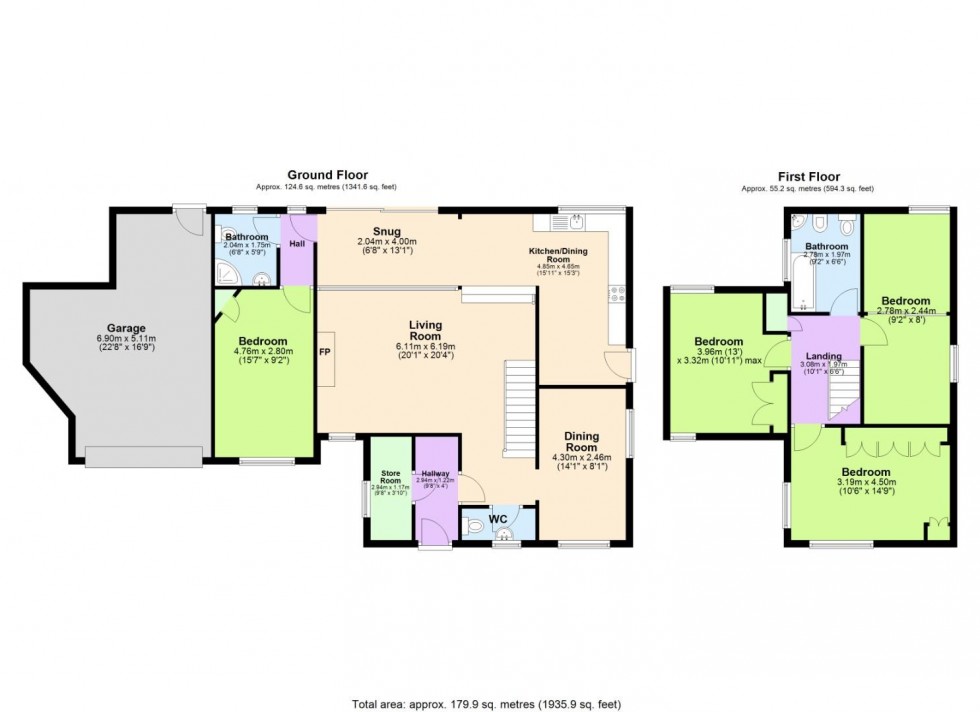 Floorplan for Adams Hill, Keyworth, Nottingham