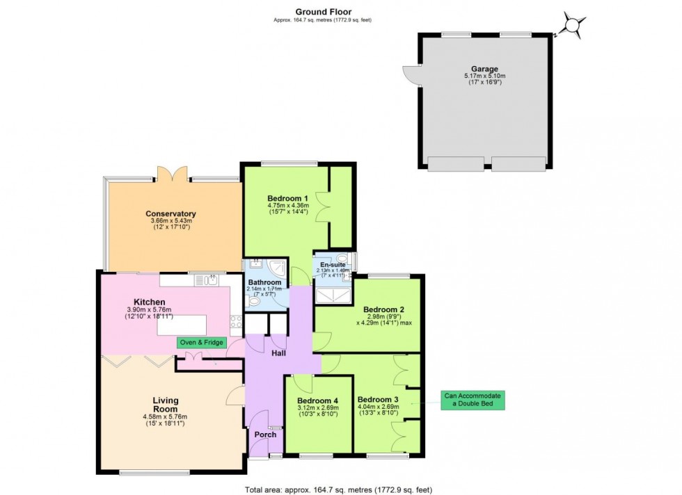 Floorplan for Castle Way, Ashby-De-La-Zouch