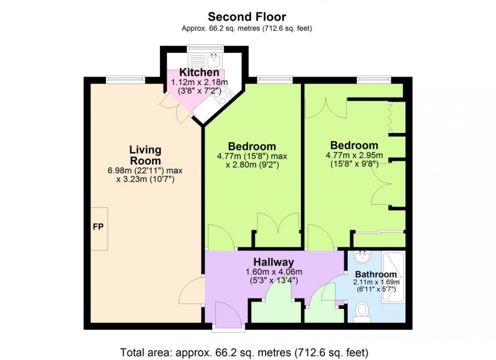 Floorplan for Rectory Road, West Bridgford, Nottingham