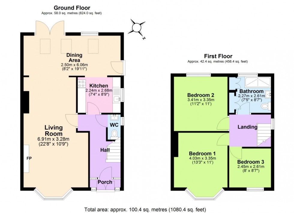 Floorplan for Burton Road, Ashby-De-La-Zouch