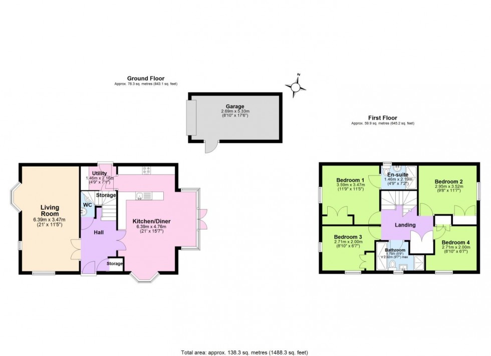 Floorplan for School Lane, Ashby-De-La-Zouch