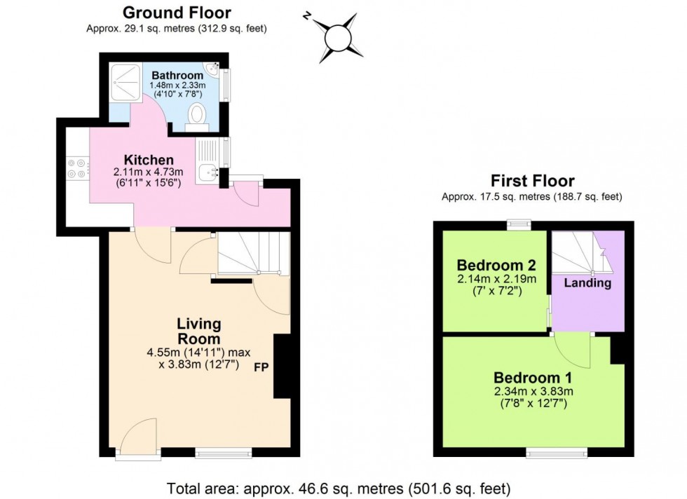 Floorplan for Baileys Row, Kinoulton, Nottingham