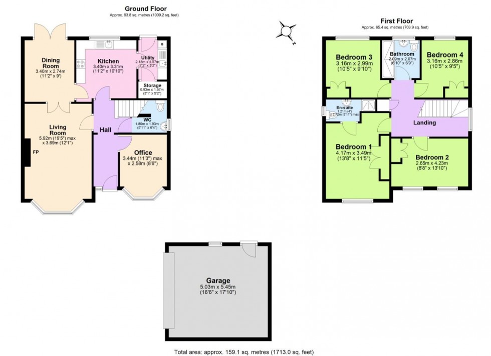 Floorplan for Highgate, Ashby-De-La-Zouch