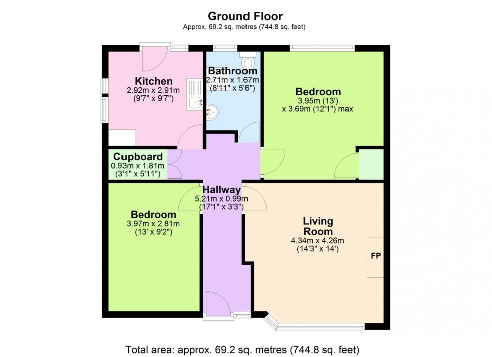 Floorplan for Green Acre, Edwalton, Nottingham