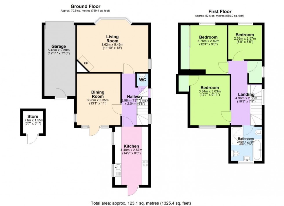 Floorplan for Grantham Road, Radcliffe-On-Trent, Nottingham