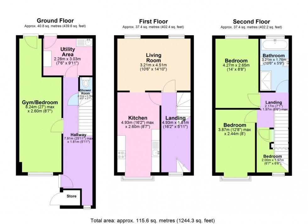 Floorplan for Exchange Road, West Bridgford, Nottingham