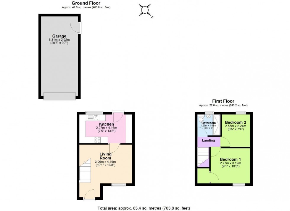 Floorplan for Hall Street, Ibstock