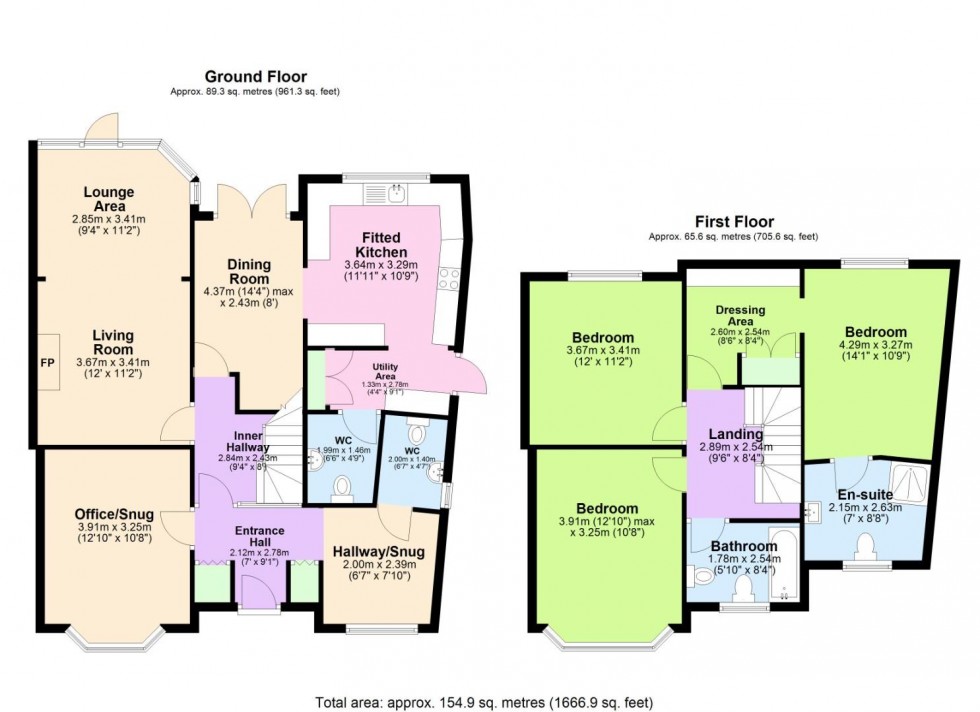 Floorplan for Rectory Road, West Bridgford, Nottingham