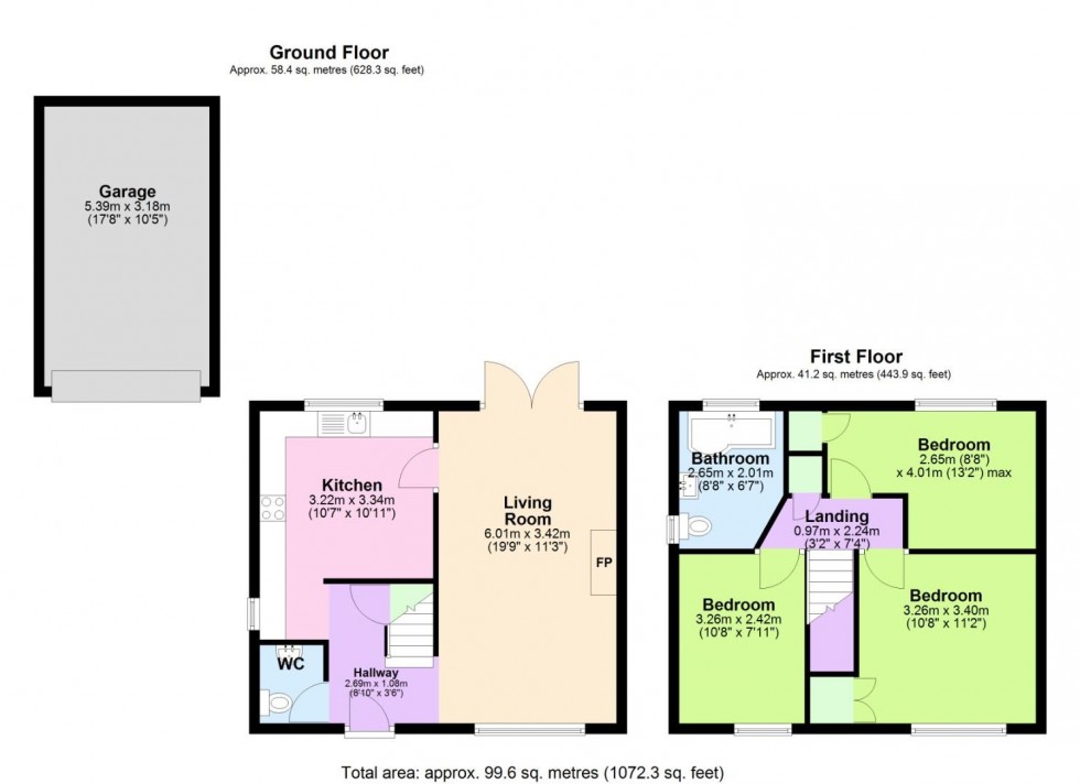 Floorplan for Highwray Grove, Nottingham