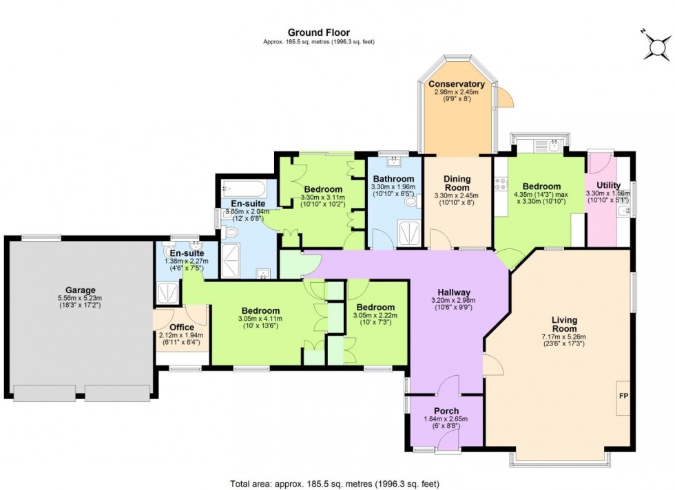 Floorplan for Edwalton Lodge Close, Edwalton, Nottingham