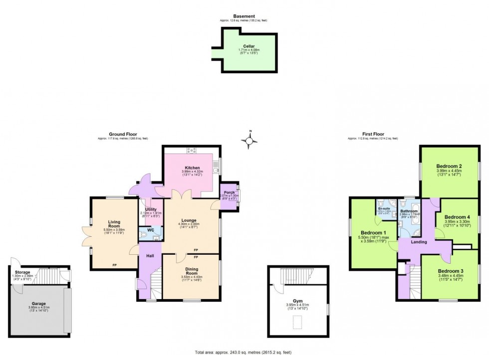 Floorplan for Mount Road, Castle Gresley