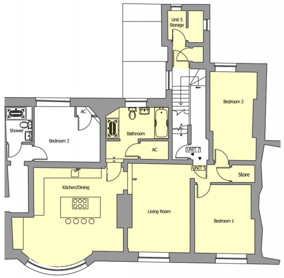 Floorplan for 1 Kilwardby House, Kilwardby Street, Ashby De La Zouch