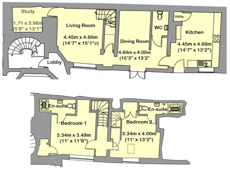 Floorplan for Cottage within Kilwardby House development