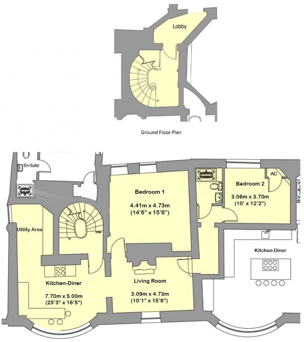 Floorplan for Apartment 5 Kilwardby House, Kilwardby Street, Ashby De La Zouch