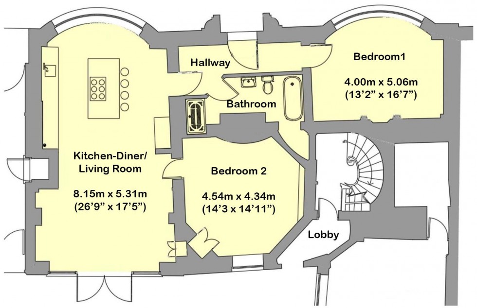 Floorplan for 8 Kilwardby Street, Ashby De La Zouch