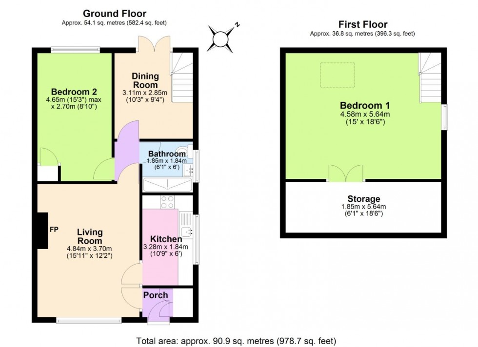 Floorplan for Beech Avenue, Keyworth, Nottingham
