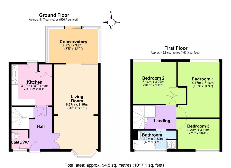 Floorplan for Dryden Road, Tamworth
