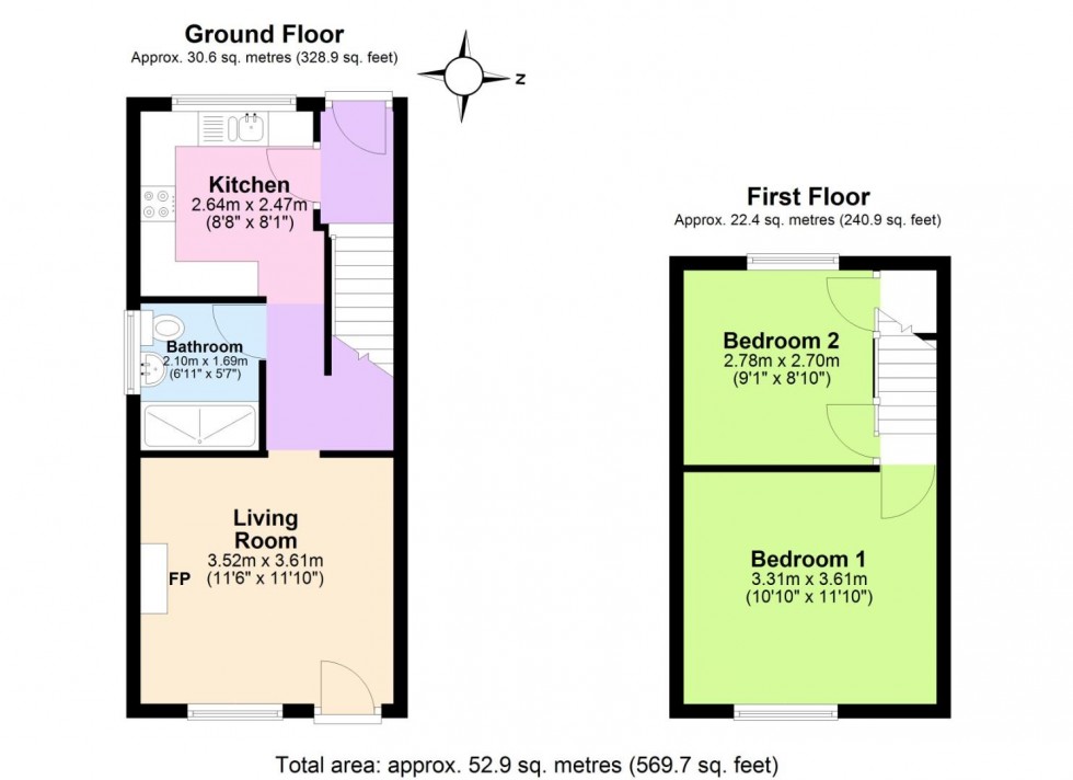 Floorplan for Edwinstowe Avenue, West Bridgford, Nottingham