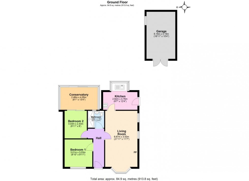 Floorplan for Thorntree Lane, Newhall