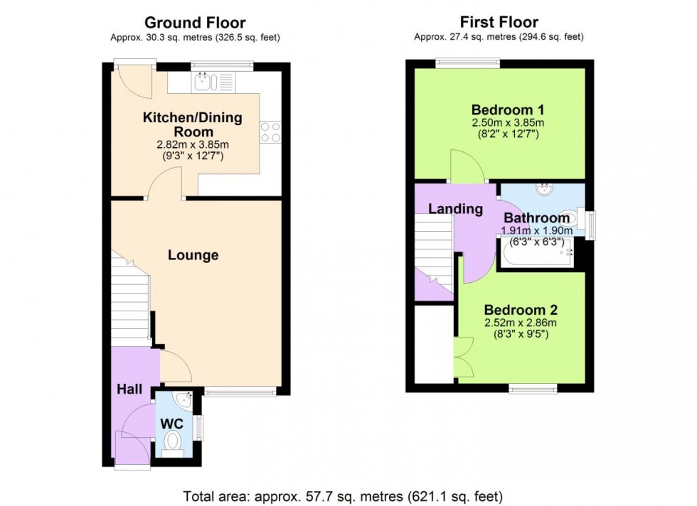 Floorplan for Stanhope Avenue, Nottingham