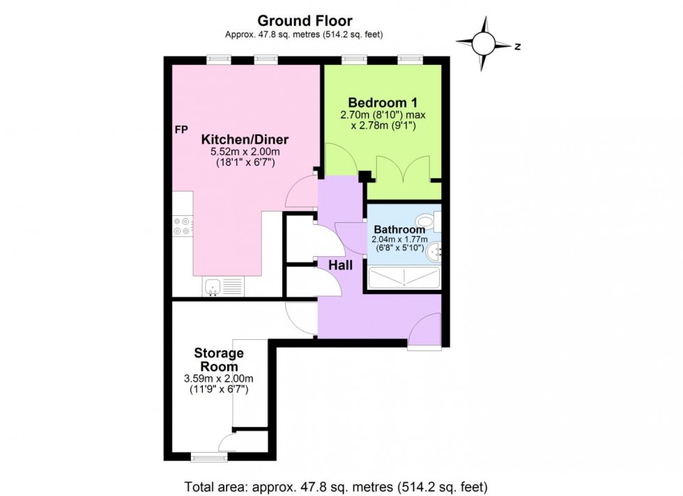 Floorplan for Rescue Way, Ashby-De-La-Zouch