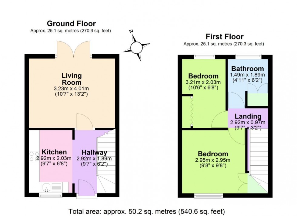 Floorplan for Parkin Close, Cropwell Bishop