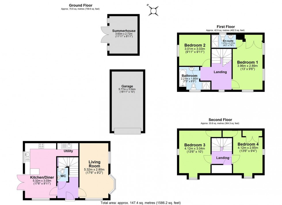Floorplan for Hawksbeard Close, Tamworth