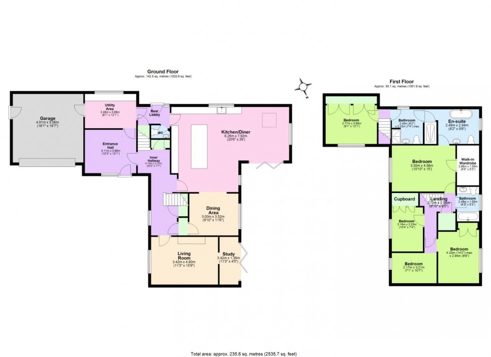 Floorplan for Springfield Close., Cropwell Bishop, Nottingham