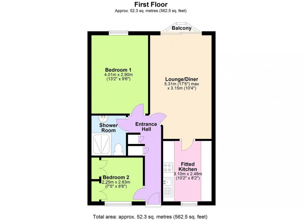 Floorplan for Marlborough Court, West Bridgford, Nottingham