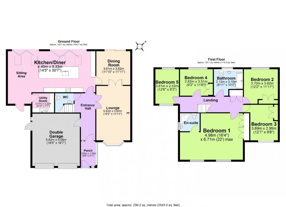 Floorplan for Killerton Park Drive, West Bridgford