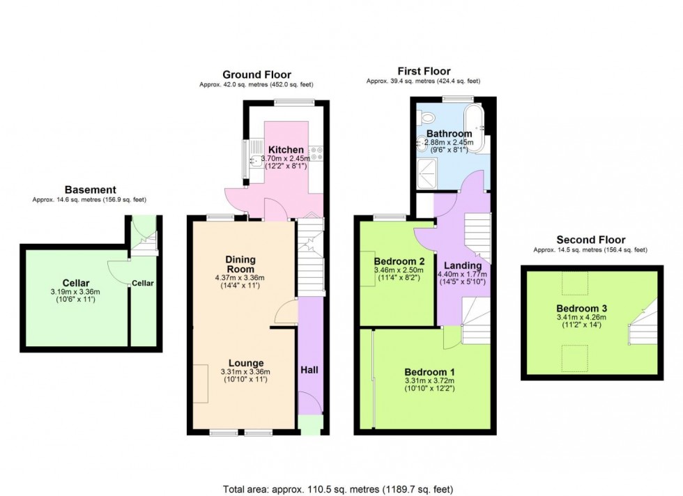 Floorplan for Richmond Road, West Bridgford, Nottingham