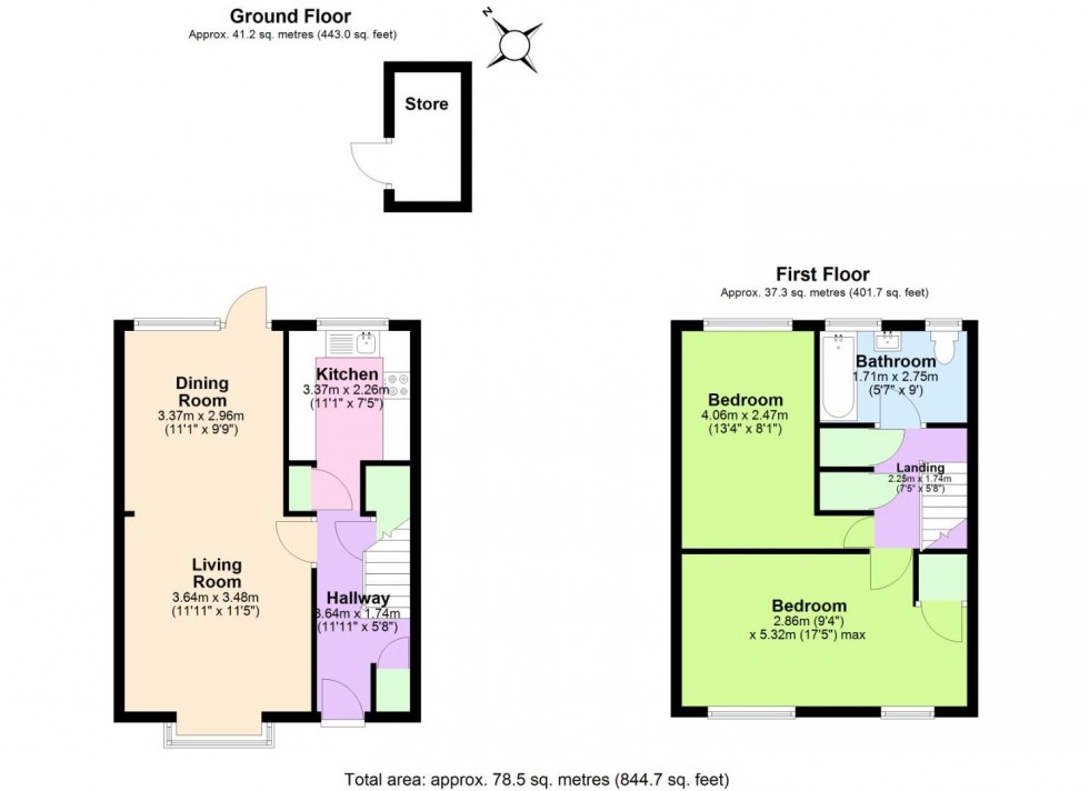 Floorplan for Grainger Avenue, West Bridgford, Nottingham