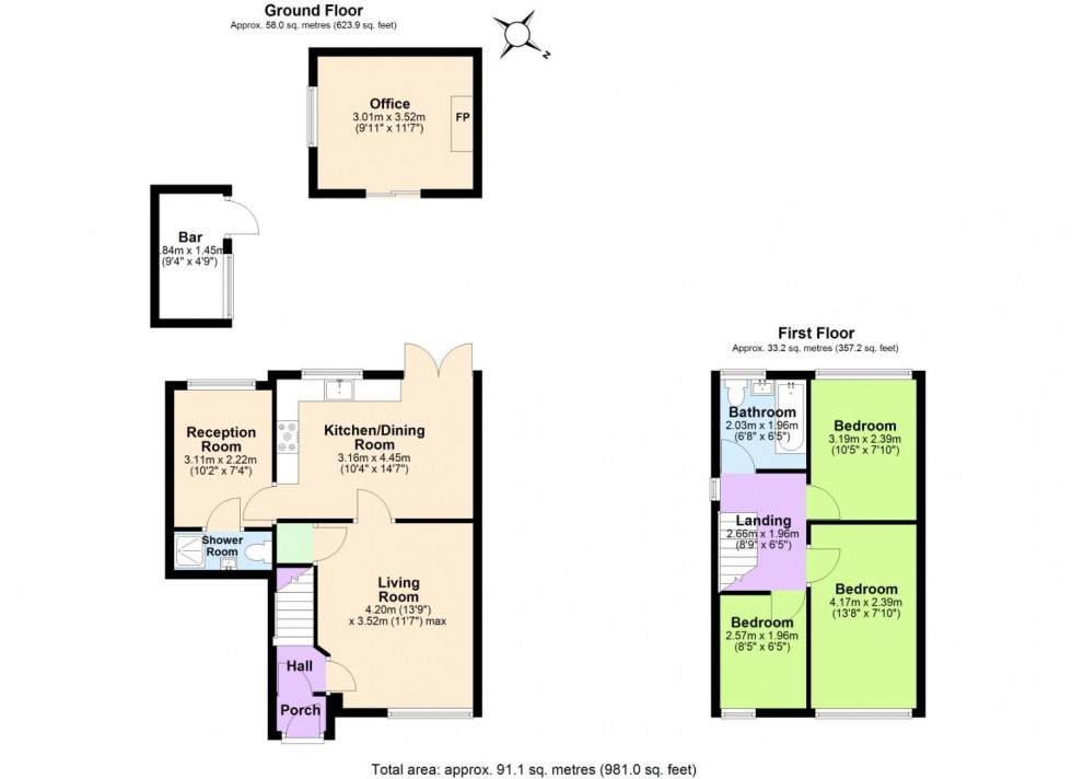 Floorplan for Sycamore Drive, Moira