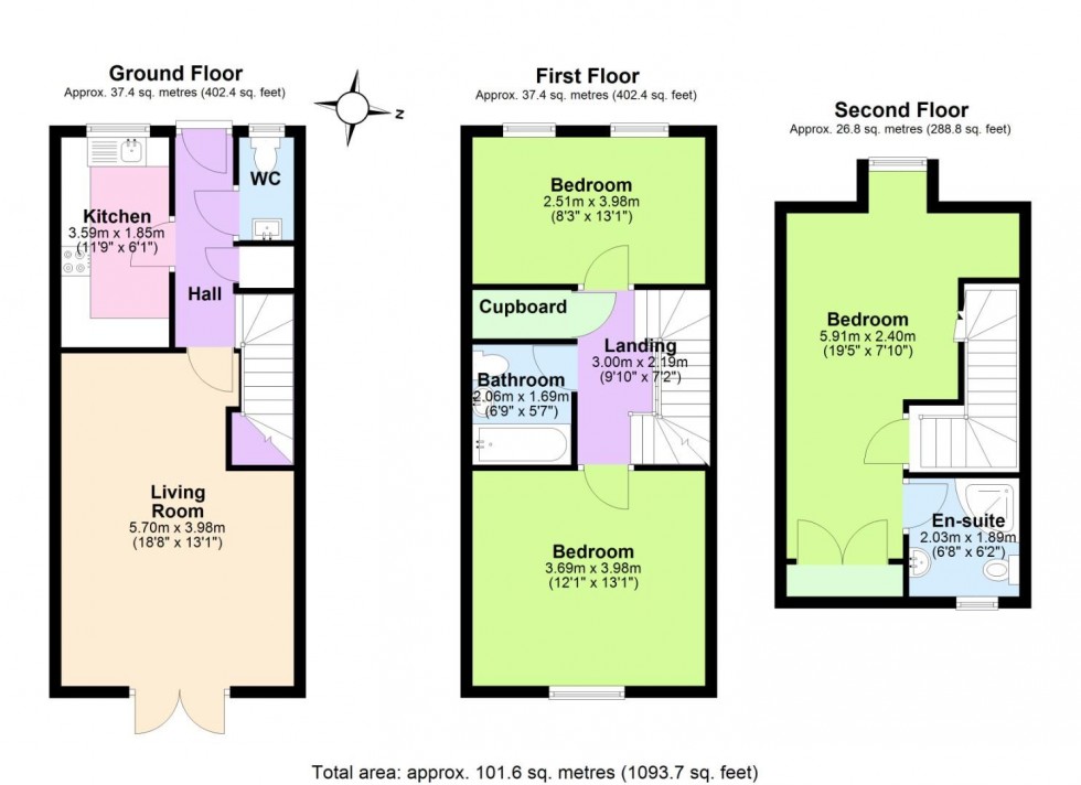 Floorplan for EUROPA VIEW, LOUGHBOROUGH ROAD, Nottingham