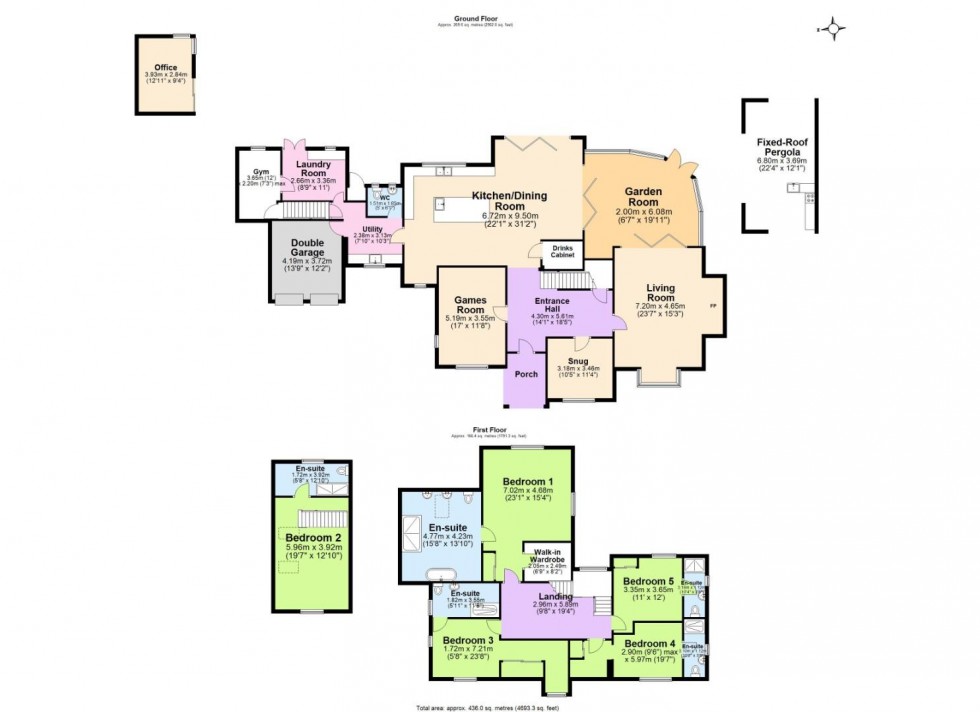 Floorplan for Cliftonthorpe Meadows, Ashby-De-La-Zouch