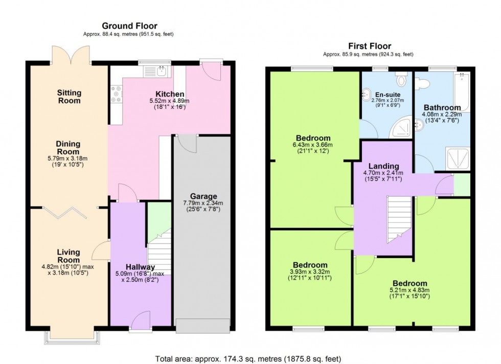 Floorplan for Hampton Road, West Bridgford, Nottingham
